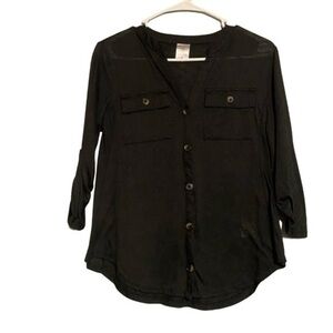 🔥🔥NOBO Semi-Sheer Lightweight Casual Button Down Long Sleeve